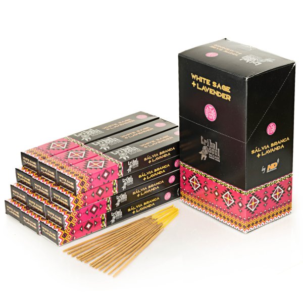 Kadzidełka Tribal Soul Oferta hurtowa 12szt - Biała Szałwia i Lawenda