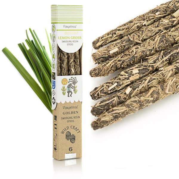 Kadzidełka rzemieślnicze Vijayshree Smudging – Trawa Cytrynowa
