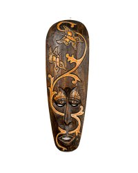 Drewniana rzeźba – unikalna maska zwierzęcia z Bali 50cm 