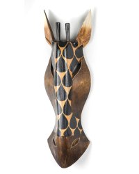 Drewniana rzeźba – unikalna maska zwierzęcia z Bali 50cm 