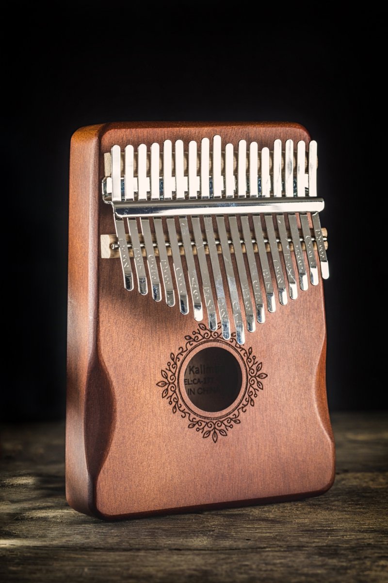 Kalimba 17 tonow Zanza drewniany instrument muzyczny