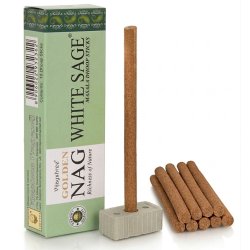 KADZIDEŁKA zapachowe Dhoop Vijayshree - Biała Szałwia