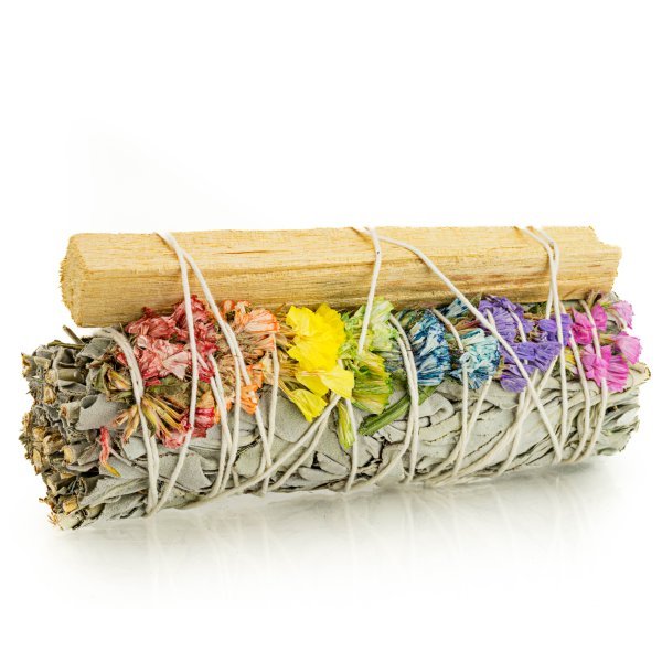 Biała szałwia Kalifornijska Salvia Apiana i Sinuata i Palo Santo - 7 chakra