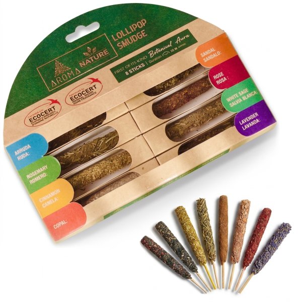 Kadzidełka Naturalne Craftowe Aroma lolipop - 8 patyczków