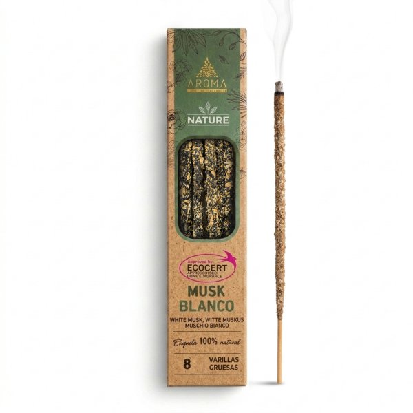 Kadzidełka Naturalne Craftowe Aroma - Białe Piżmo