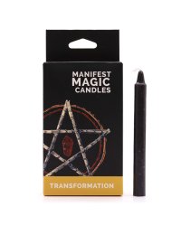 Świece magiczne manifestacyjne 12 sztuk - Czarny - transformacja