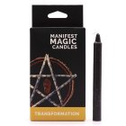 Świece magiczne manifestacyjne 12 sztuk - Czarny - transformacja