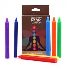 Świece magiczne manifestacyjne 7 sztuk - pakiet 7 chakr