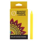 Świece magiczne manifestacyjne 12 sztuk - czakra splotu słonecznego