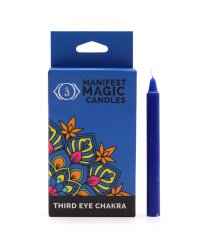 Świece magiczne manifestacyjne 12 sztuk - czakra trzeciego oka