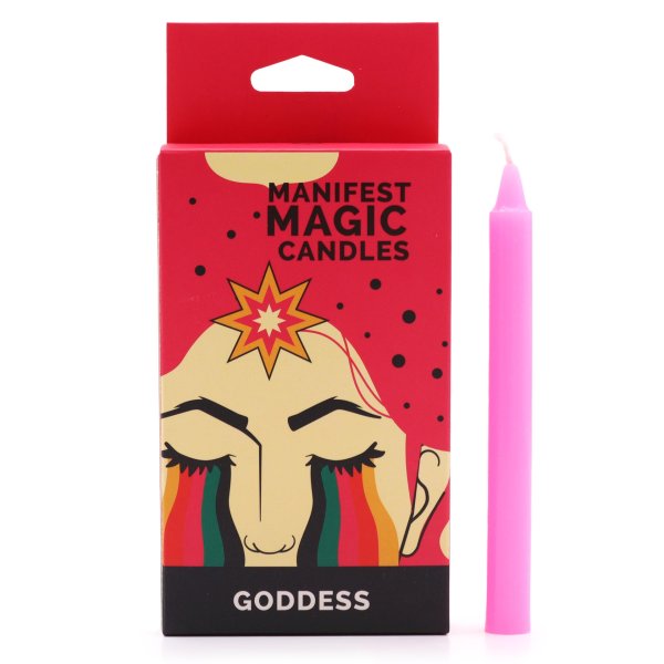 Świece magiczne manifestacyjne 12 sztuk - różowy - Boska Energia