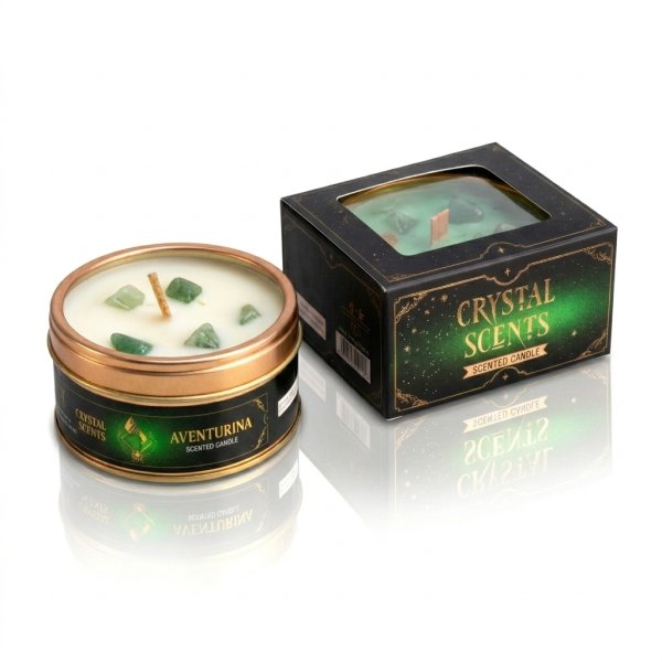 Świeca mineralna Aroma z Awenturyn – Jaśmin 65 g