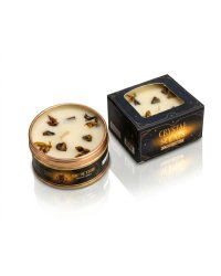 Świeca mineralna Aroma z Tygrysie Oko - zapach Wanilia 65 g