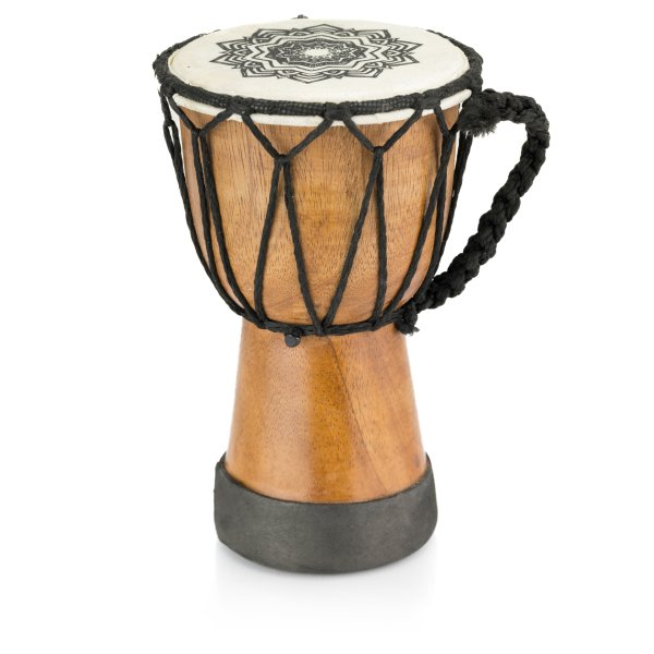 Bębenek Djembe 15cm, ręcznie zdobiony, Indonezja, instrument perkusyjny