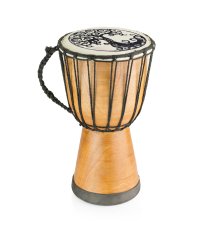Bębenek Djembe 40cm, ręcznie zdobiony, Indonezja, instrument perkusyjny