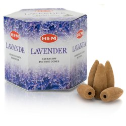Kadzidełka stożkowe Backflow - 40szt Lawenda