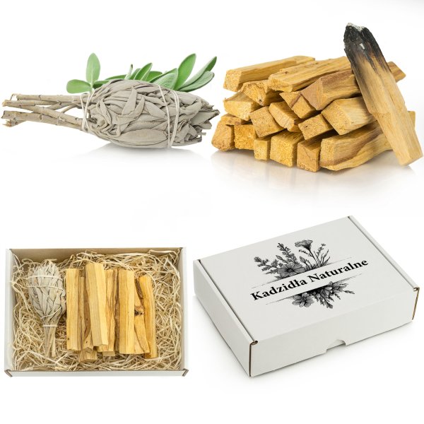 Zestaw Palo Santo + Biała Szałwia – Naturalne Kadzidła Prezent