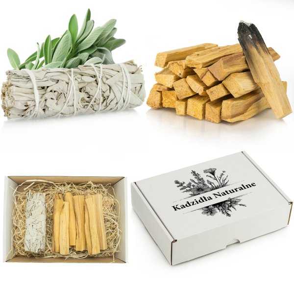 Zestaw: Palo Santo + Biała Szałwia – Kadzidła na Prezent