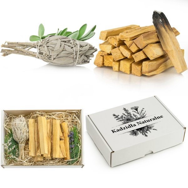 Zestaw Palo Santo + Biała Szałwia – Naturalne Kadzidła Prezent