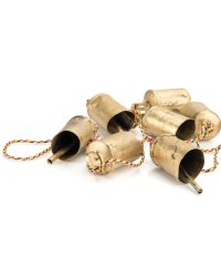 Mosiężne dzwonki Tybetańskie orientalne na sznurku 6cm