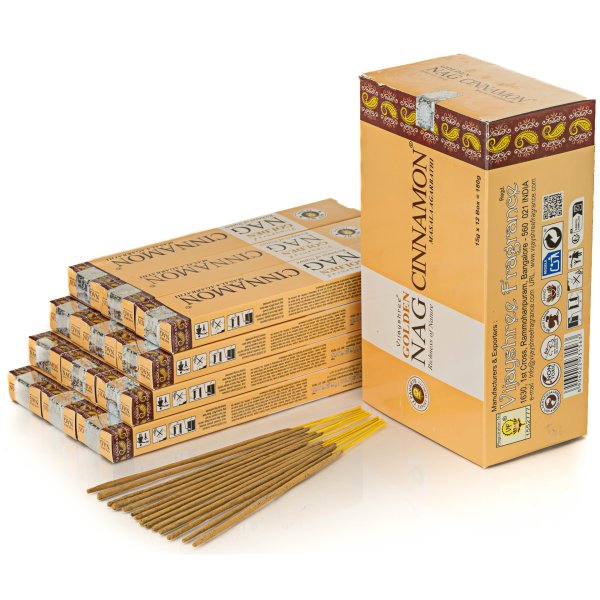 Kadzidełka Vijayshree Golden Nag Oferta Hurtowa 12szt - Cynamon