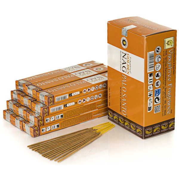 Kadzidełka Vijayshree Golden Nag Oferta Hurtowa 12szt - Palo Santo