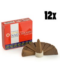 Kadzidełka stożkowe Vijayshree  +  Podstawka - Hurt - Nag Champa