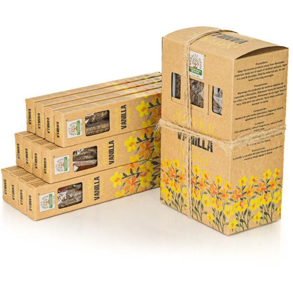 Kadzidełka Namaste India Natural Oferta Hurtowa 12szt  - Vanilia