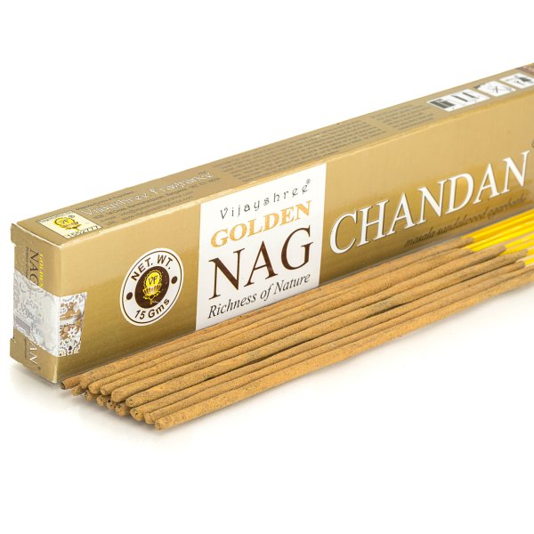 Kadzidełka pyłkowe Vijayshree Golden Nag - Chandan
