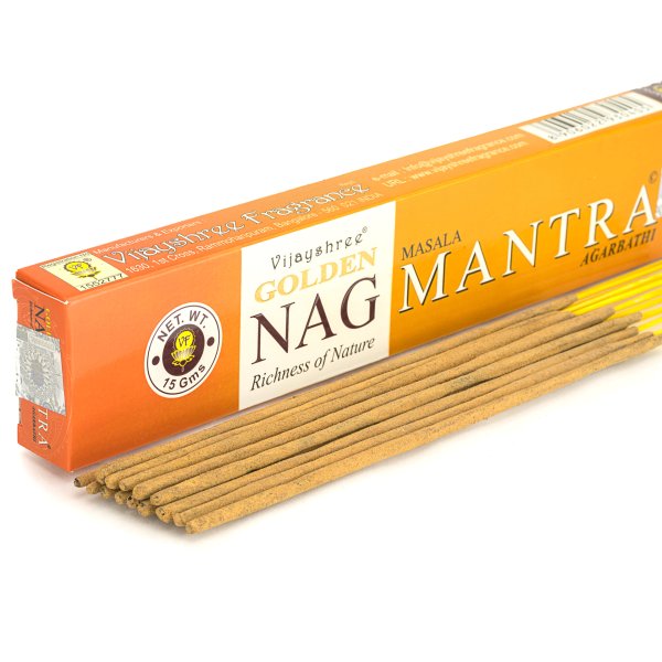 Kadzidełka pyłkowe Vijayshree Golden Nag - Mantra