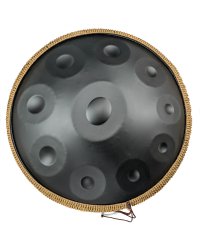 Handpan Hangdrum Złoty 22 cale - Czarny