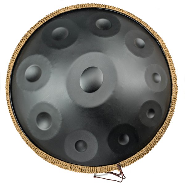 Handpan Hangdrum Złoty 22 cale - Czarny