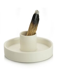 Podstawka ceramiczna do Palo Santo – Biała