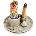 Uniwersalna podstawka do Palo Santo, biała szałwia kadzidełka 