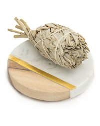 Okrągła podstawka marmur machoń na kadzidełka Talerzyk