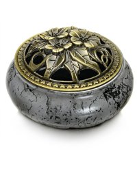 Indyjska Kadzielnica Ceramiczna na Kadzidła Żywiczne - Szara