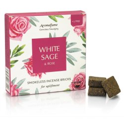 Kadzidełka bezdymne Aromafume White Sage & Róża kostka