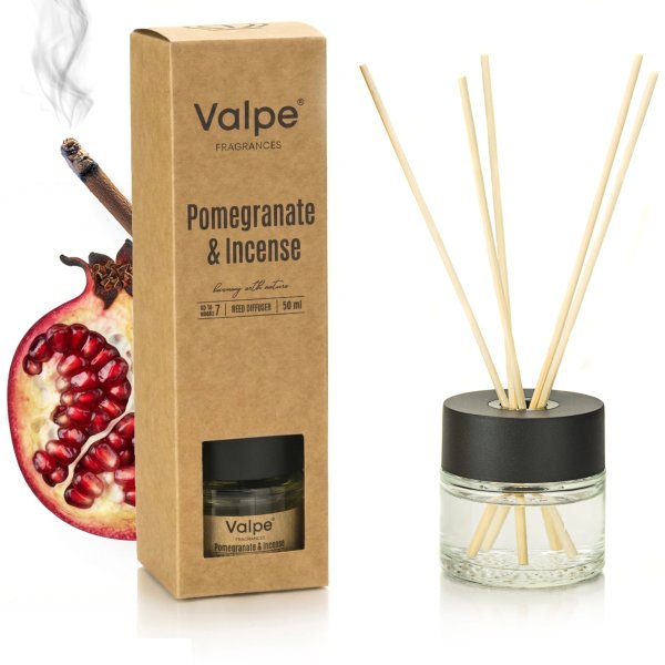 Dyfuzor zapachowy BISPOL Valpe (Granat & Kadzidło) 50ml