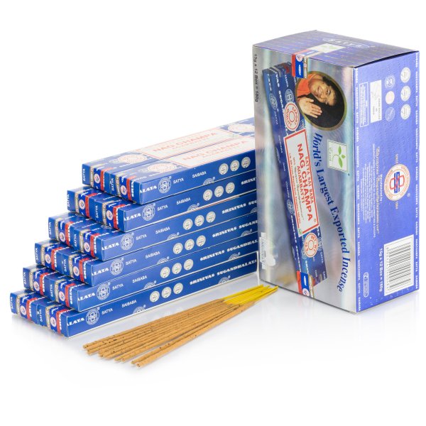 Satya - Nag Champa kadzidełka 180g 12 pudełek seria 2024