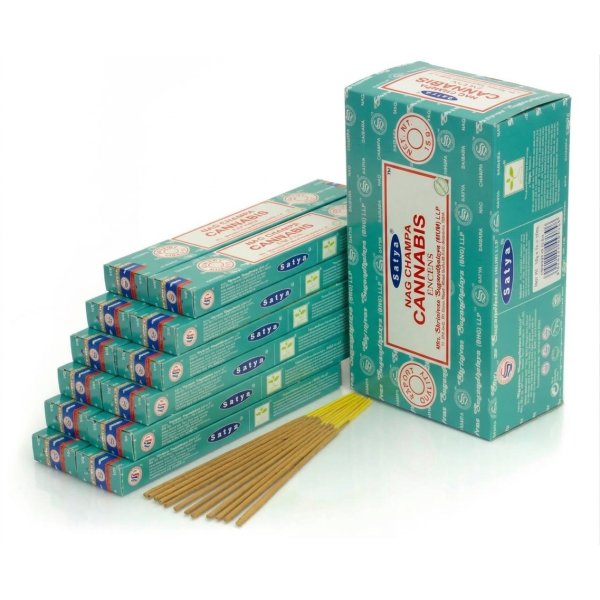 Kadzidełka pyłkowe Satya Nag Champa 12szt - Konopia