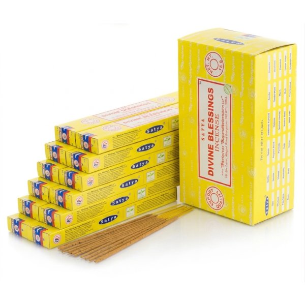 Kadzidełka Nag Champa Satya 12 pudełek hurt - Boskie Błogosławieństwo