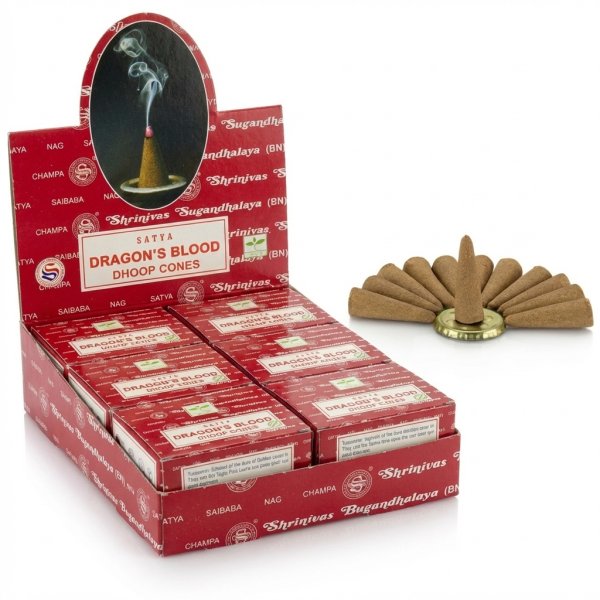 Satya kadzidełka stożkowe 12szt Oferta Hurtowa- Smocza Krew