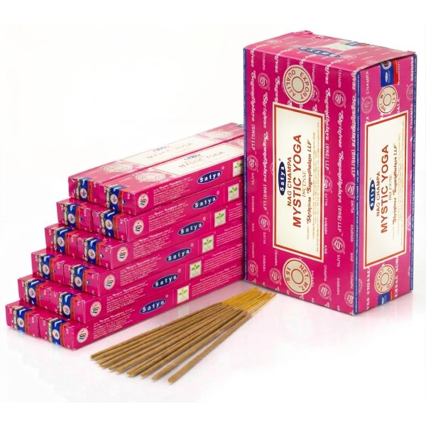 Kadzidełka pyłkowe Satya Nag Champa 12szt - Mystic Yoga