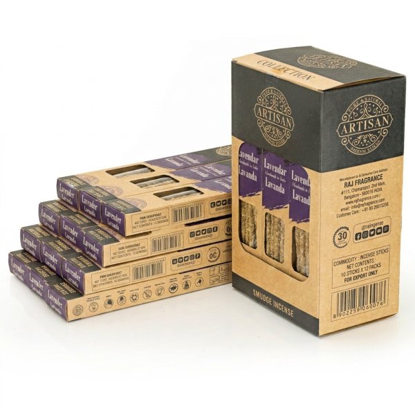 Kadzidełka Craftowe Artisan Hurt 12szt Palo Santo - Lawenda 