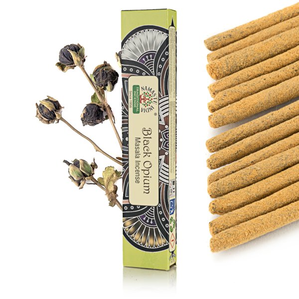 Kadzidełka Namaste India - Czarne Opium