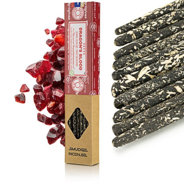 Kadzidełka Naturalne Satya Smudge Smocza Krew 25 g – Ręcznie Rolowane