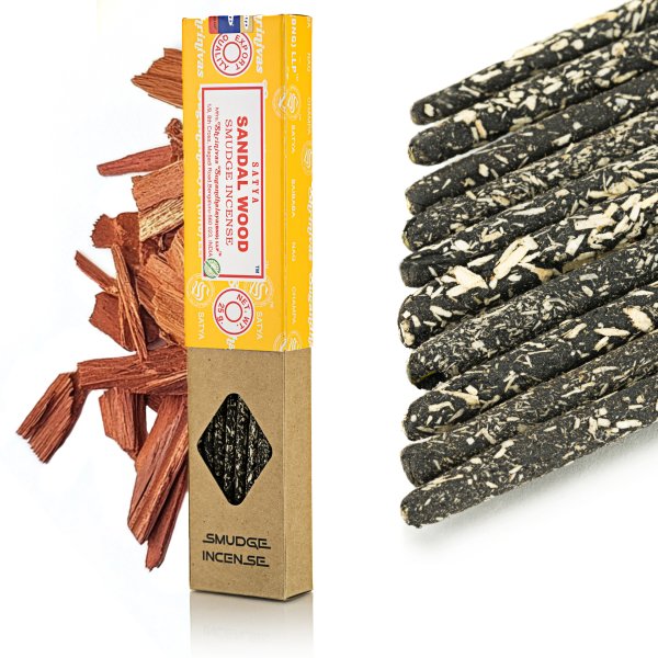 Kadzidełka Naturalne Satya Smudge Sandałowiec 25 g – Ręcznie Rolowane