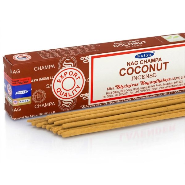 Kadzidełka pyłkowe Satya Nag Champa - Kokos 