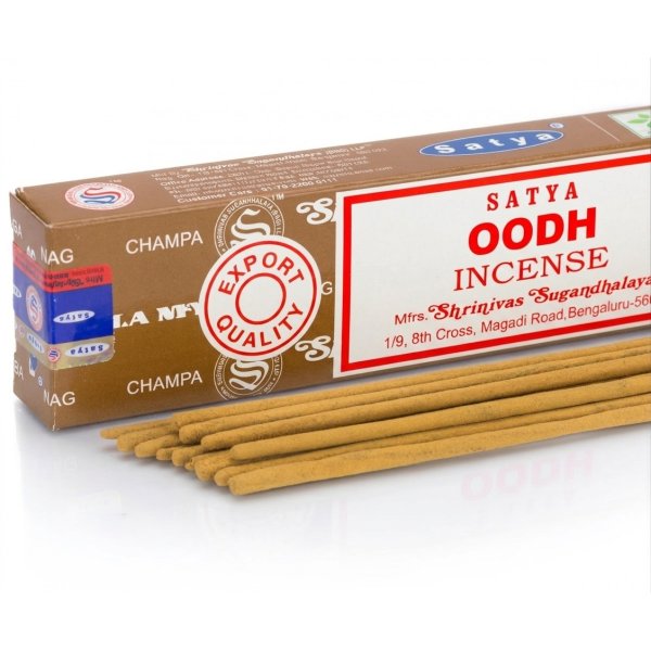 Kadzidełka Nag champa Satya - żywica Ood Agarwood