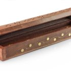 Podstawka na kadzidełka pudełko z pokrywką stojak piórnik 